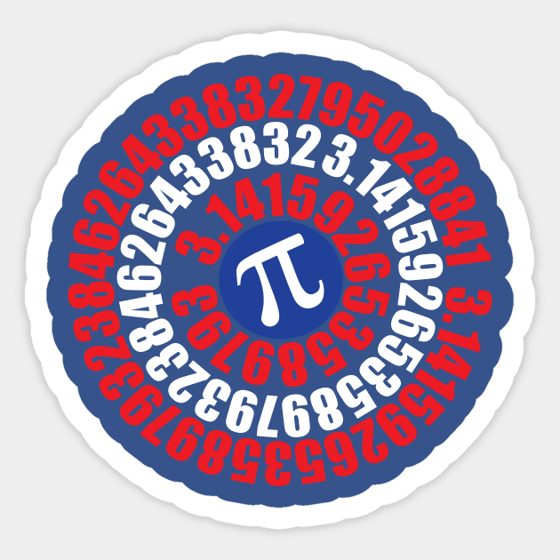 Original Captain Pi Sticker by TeesByJay